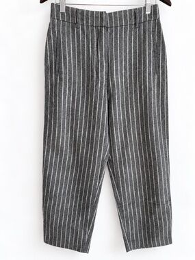 Wilfred wool blended trouser pinstripes gray and white Women's size 8